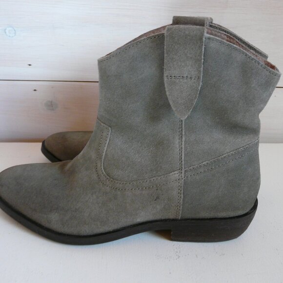 FAT FACE LADIES Pull On SUEDE LEATHER ZIP ANKLE SHORT BOOTS 7.5 EU 38 - Picture 6 of 13